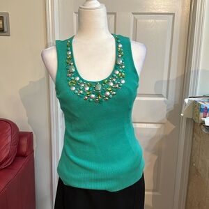 Jewelled tank top